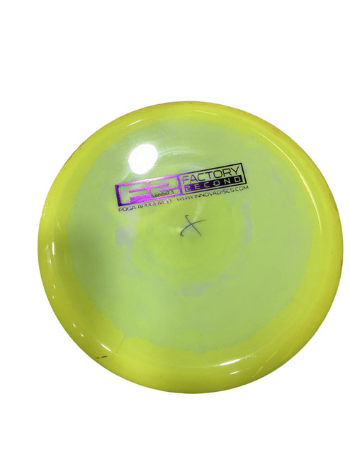 Vist Large View of Product Image Which is Used Innova F2 HALO STAR WOMBAT 3 Disc Golf Mid Range Yellow