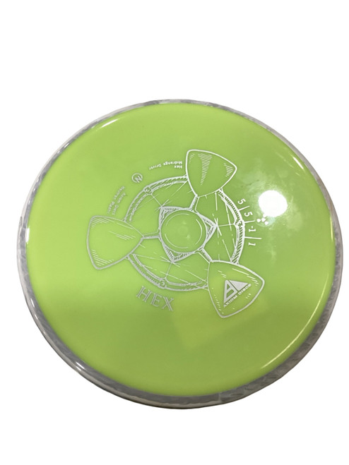 Vist Large View of Product Image Which is Used Axiom NEUTRON HEX Disc Golf Mid Range Yellow