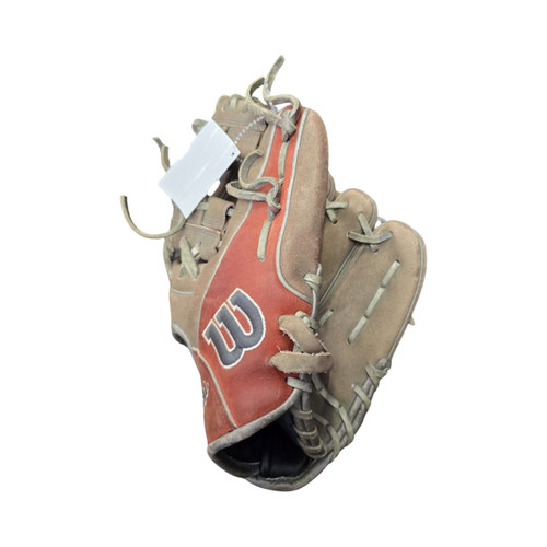 Vist Large View of Product Image Which is Used Wilson A2000 11.25 IN BASEBALL GLOVE BB/SB Glove RH Throw Brown 11 1/4"