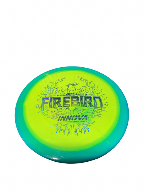 Vist Large View of Product Image Which is Used Innova FIREBIRD Disc Golf Driver Green
