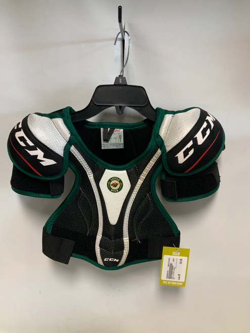 Vist Large View of Product Image Which is Used CCM LITTLE WILD Junior Shoulder Pads SM