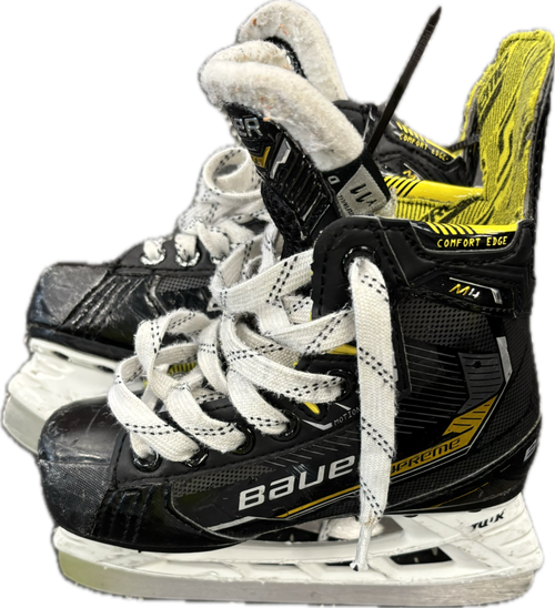 Vist Large View of Product Image Which is Used Bauer SUPREME M4 Youth Hockey Skate Youth 11.0