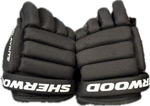 Vist Large View of Product Image Which is Used Sher-wood PLAYRITE Youth Gloves Black 8"