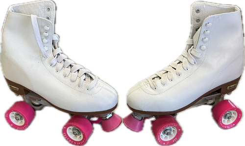Vist Large View of Product Image Which is Used Chicago ROLLER SKATES Senior Roller Quad Skates White Senior 9