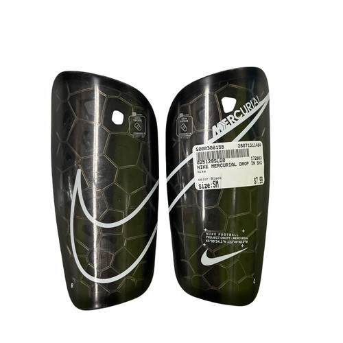 Vist Large View of Product Image Which is Used Nike Soccer Shin Guards Adult Black SM