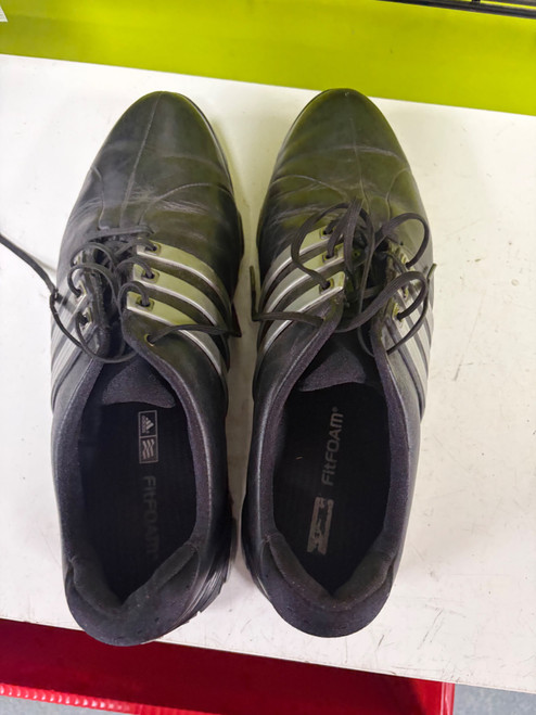 Vist Large View of Product Image Which is Used Adidas Mens Golf Shoes Black Senior 12.5