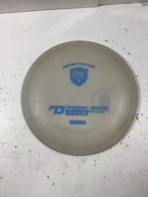 Vist Large View of Product Image Which is Used Discmania D LINE FD Disc Golf Driver White 175g