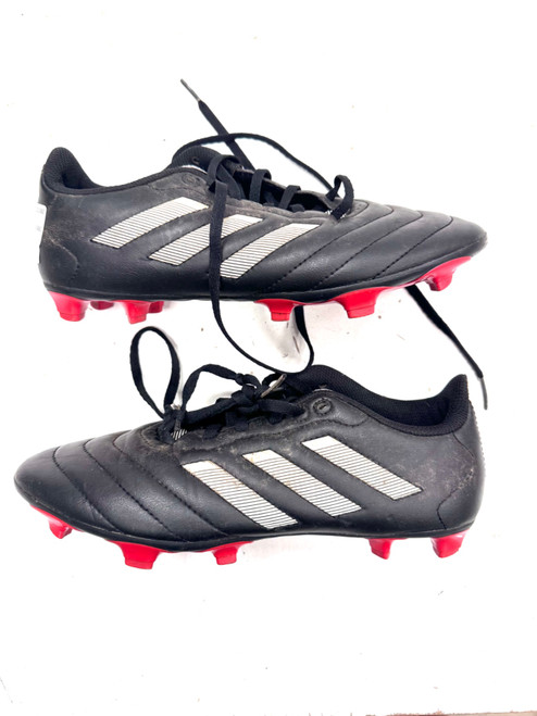 Vist Large View of Product Image Which is Used Adidas Soccer Cleats Black Youth 06.5