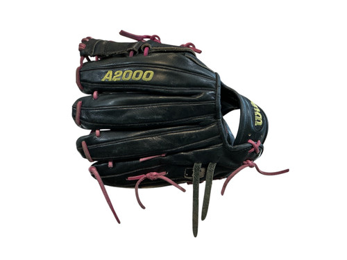 Vist Large View of Product Image Which is Used Wilson A2000 BB/SB Glove RH Throw Black 11 3/4"