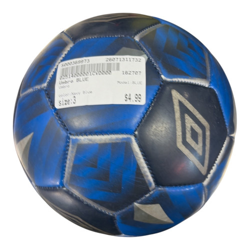 Vist Large View of Product Image Which is Used Umbro BLUE All Size Soccer Ball Navy Blue 3