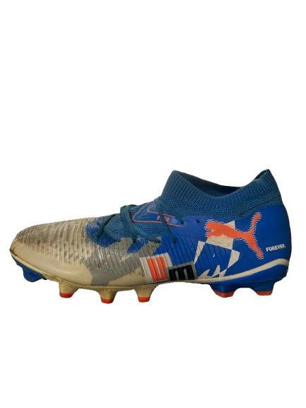 Vist Large View of Product Image Which is Used Puma Soccer Cleats Cobalt Senior 8.5