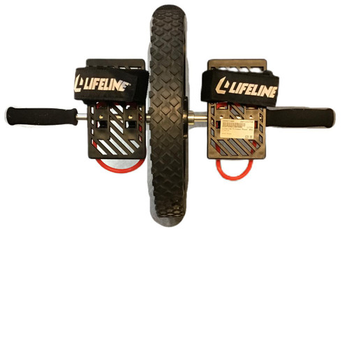 Vist Large View of Product Image Which is Used Lifeline Exercise Ab Wheel Black