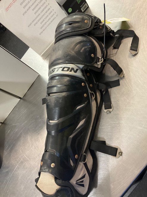 Vist Large View of Product Image Which is Used Easton ADULT LEG GUARD Catchers Leg Guards Black Intermed