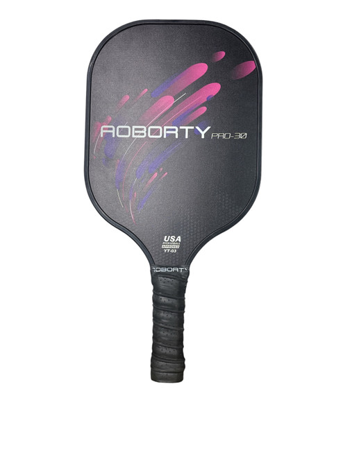Vist Large View of Product Image Which is Used AOBORTY PRO-30 Pickleball Racquet Black