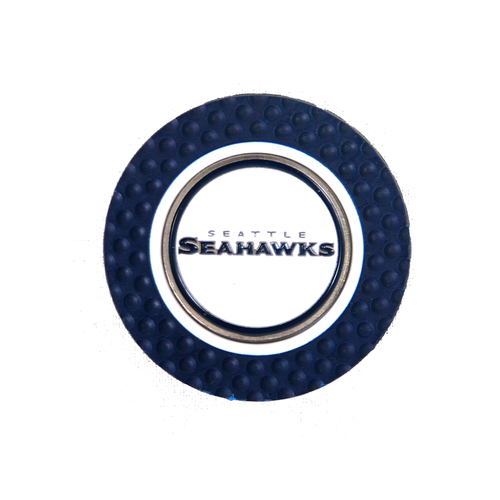 Vist Large View of Product Image Which is New J&M Golf NFL Poker Chip Golf Ball Marker- Seattle Seahawks