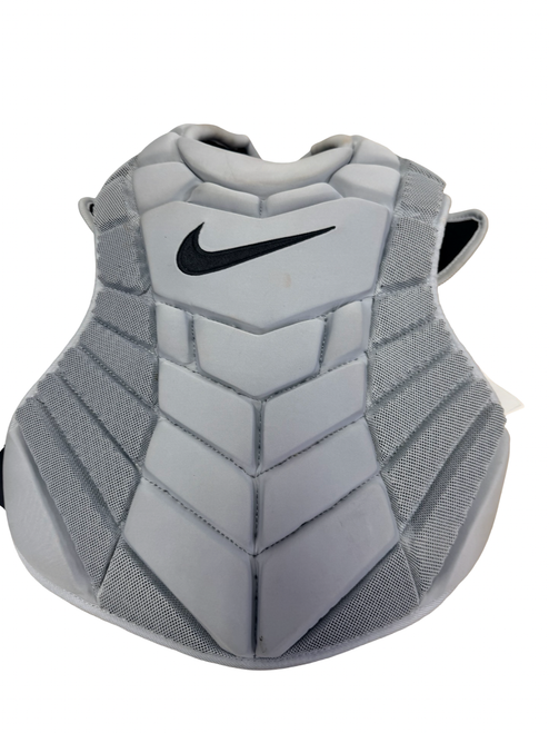Vist Large View of Product Image Which is New Nike DIAMOND ELITE 15" NOCSAE Baseball Catchers Chest Protector Grey