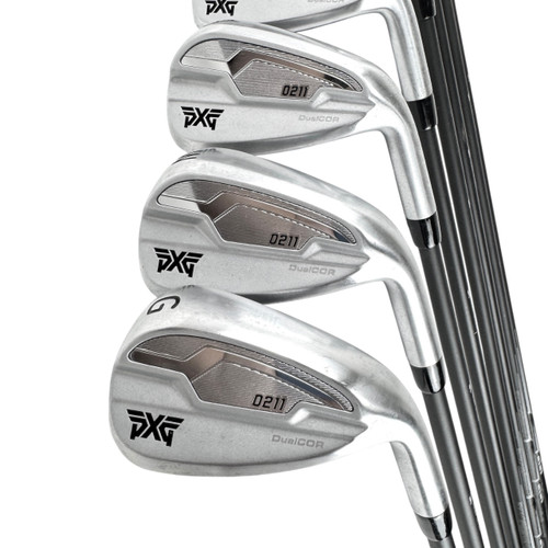 Vist Large View of Product Image Which is Used PXG 0211 Men's RH Iron Set 4I-GW Senior Flex Graphite Shaft