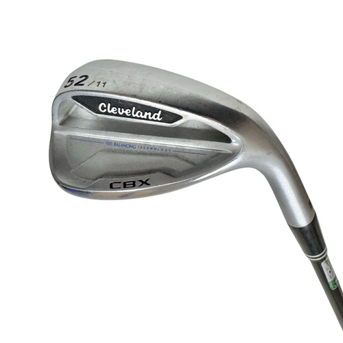 Vist Large View of Product Image Which is Used Cleveland CBX Golf Men's RH 52 Degree Wedge Stiff Flex Graphite Shaft