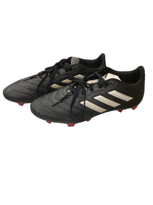Vist Large View of Product Image Which is Used Adidas ADIDAS BLACK AND RED BOTTOM CLEATS Soccer Cleats Black Senior 9.5