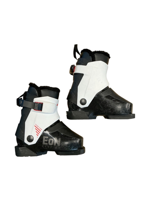 Vist Large View of Product Image Which is Used Alpina EON Boys DH Ski Boot Black 160 MP - Y09
