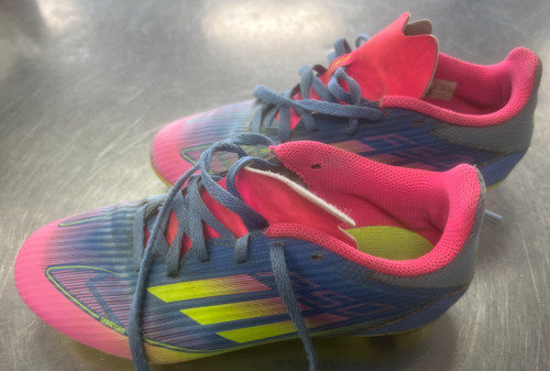 Vist Large View of Product Image Which is Used Adidas Soccer Cleats Royal Blue Junior 04