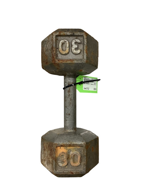 Vist Large View of Product Image Which is Used Hex Dumbbell (Each) 30 lb