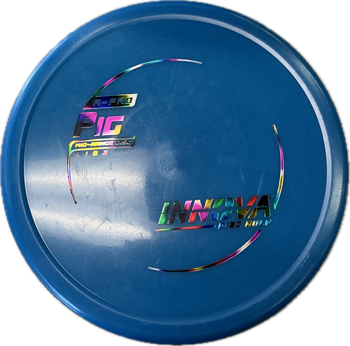 Vist Large View of Product Image Which is Used Innova PIG Disc Golf Mid Range Royal Blue