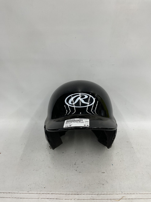 Vist Large View of Product Image Which is Used Rawlings BLACK HELMET Batting Helmet No Mask Black SM