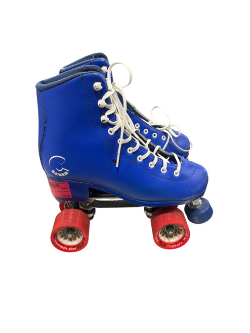 Vist Large View of Product Image Which is Used C7 SKATES Senior Roller Quad Skates Royal Blue Senior 7