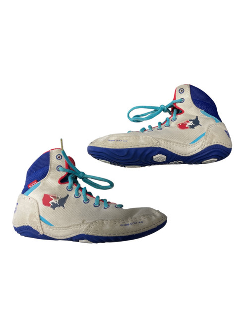 Vist Large View of Product Image Which is Used Rudis Wrestling Shoes White Junior 04