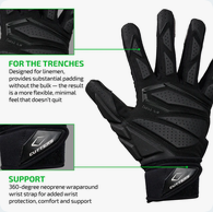 Vist Large View of Product Image Which is New Force 6.0 Lineman BK LG