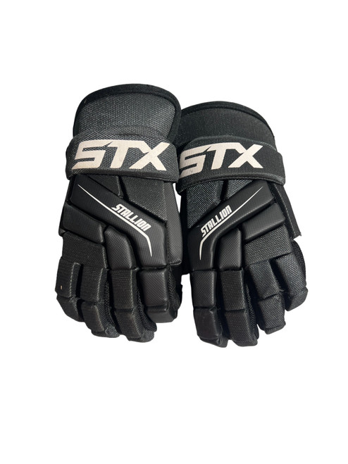 Vist Large View of Product Image Which is Used STX STALLION Lacrosse Gloves Junior Black SM