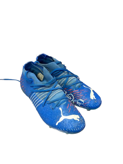 Vist Large View of Product Image Which is Used Puma Soccer Cleats Royal Blue Youth 08.0