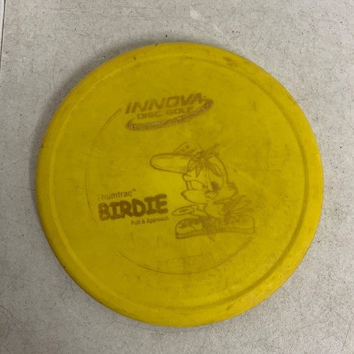 Vist Large View of Product Image Which is Used Innova DX BIRDIE Disc Golf Putter Yellow 170g