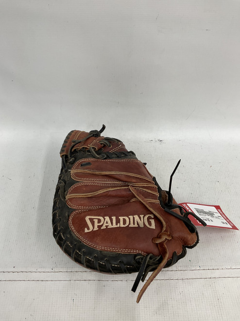 Vist Large View of Product Image Which is Used Spalding CATCHERS MITT BB/SB Catchers RH Throw Brown 32"