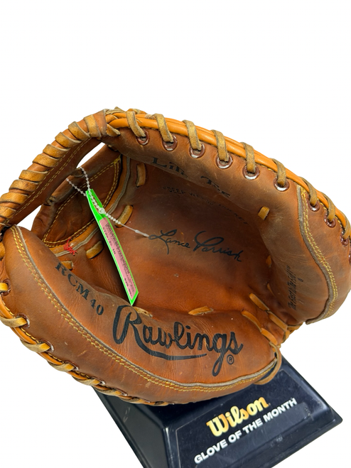 Vist Large View of Product Image Which is Used Rawlings LANCE PARRISH RCM40 Leather Baseball Catchers Mitt RH Throw 32"