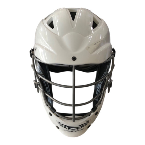Vist Large View of Product Image Which is Used Cascade CSR Lacrosse Helmet White MD