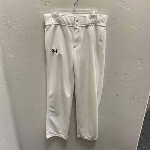 Vist Large View of Product Image Which is Used Under Armour PANT BB/SB Pant Boys White LG