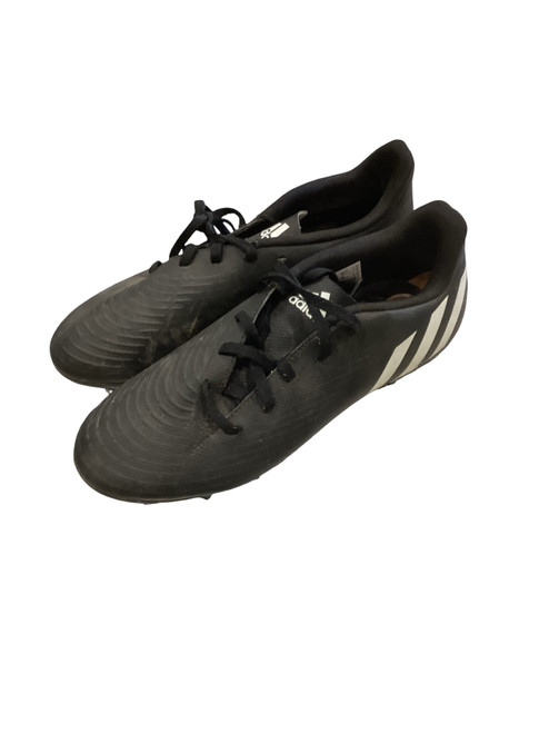 Vist Large View of Product Image Which is Used Adidas Soccer Cleats Black Senior 6.5