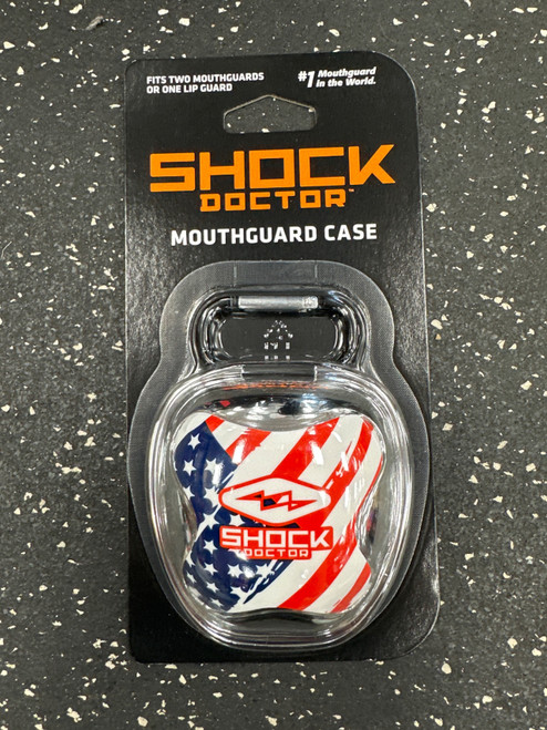Vist Large View of Product Image Which is New MOUTHGUARD CASE-CHROME SILVER FLAG