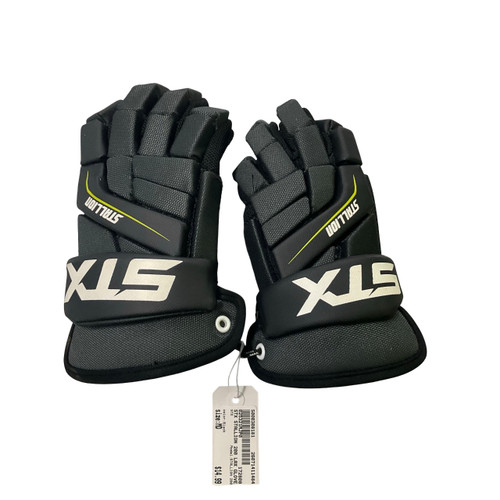 Vist Large View of Product Image Which is Used STX STALLION 200 Lacrosse Gloves Mens Black MD
