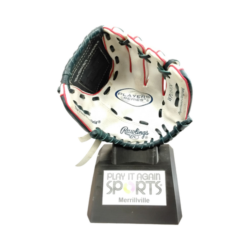 Vist Large View of Product Image Which is Used Rawlings WPL95WN BB/SB Glove T-ball White 9 1/2"
