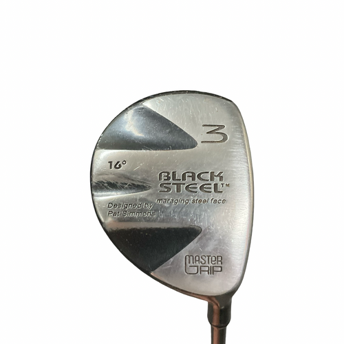 Vist Large View of Product Image Which is Used MasterGrip BLACK STEEL Mens Fairway Wood RH 3 Wood