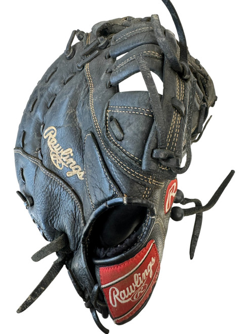 Vist Large View of Product Image Which is Used Rawlings RENEGADE BB/SB First Base RH Throw Black 12 1/2"