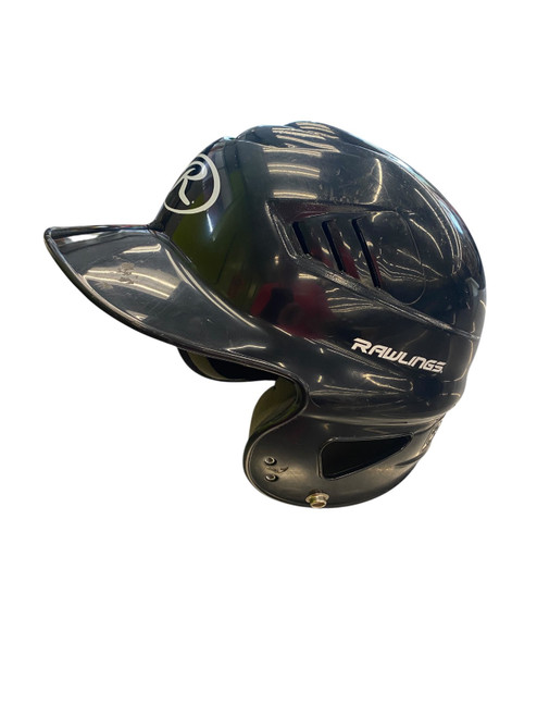 Vist Large View of Product Image Which is Used Rawlings HELMET BLACK Batting Helmet No Mask Black MD