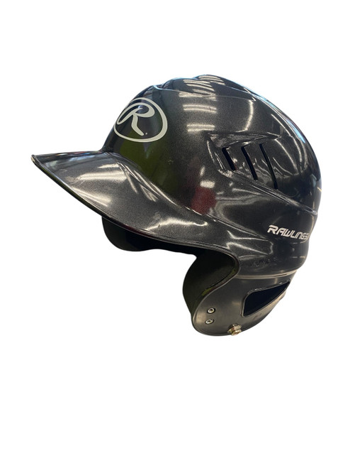 Vist Large View of Product Image Which is Used Rawlings HELMET BLACK Batting Helmet No Mask Black MD