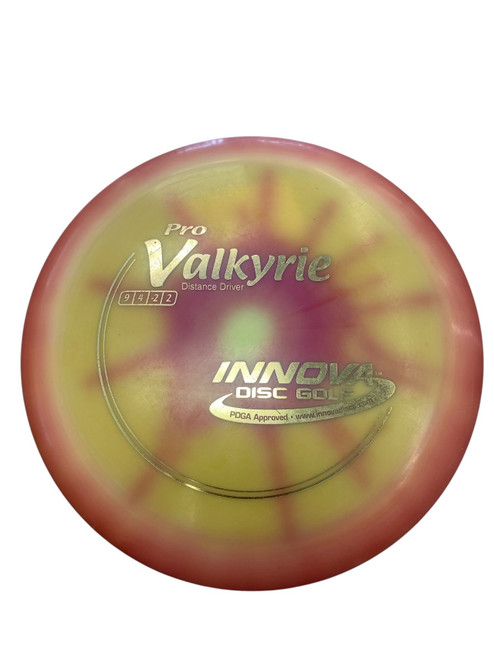Vist Large View of Product Image Which is Used Innova PRO VALKYRIE Disc Golf Driver Yellow