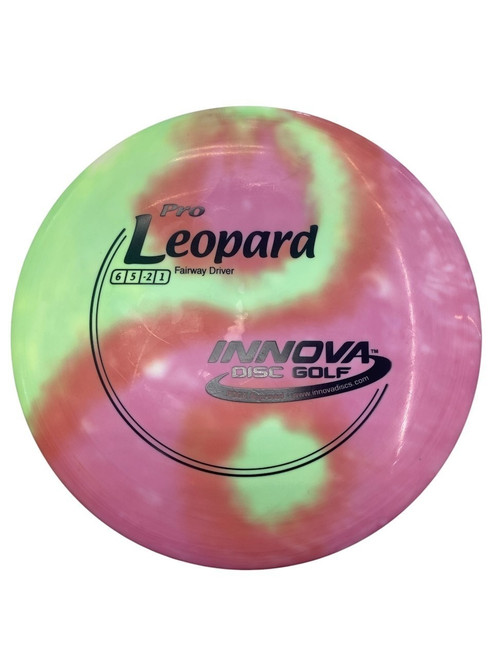 Vist Large View of Product Image Which is Used Innova PRO LEOPARD Disc Golf Driver Pink