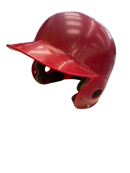 Vist Large View of Product Image Which is Used Rawlings RED HELMET Batting Helmet No Mask Red XL