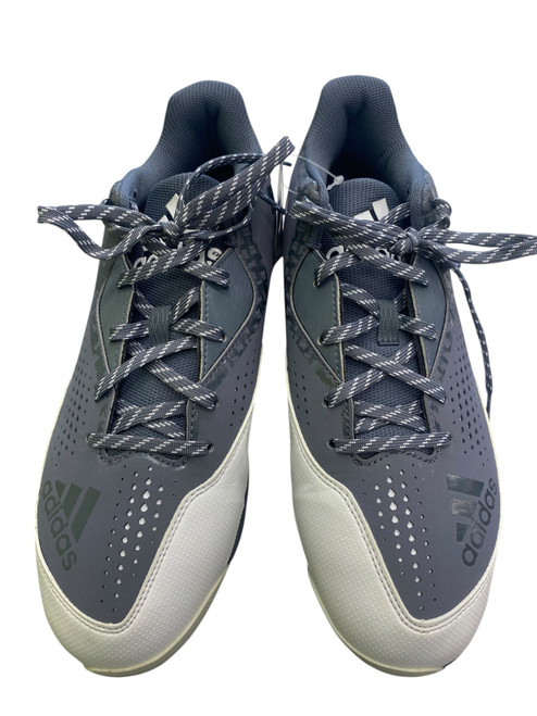Vist Large View of Product Image Which is Used Adidas POWERALLEY 4 BB/SB Cleats Grey Senior 9.5